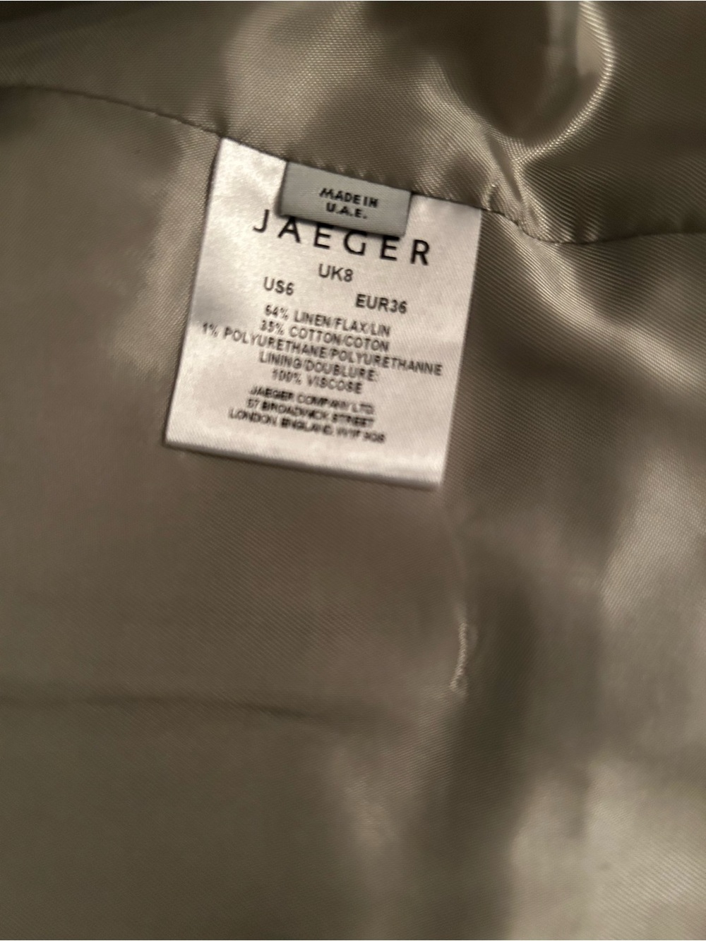 Cream Textured Cropped Jacket - Picture 5 of 5